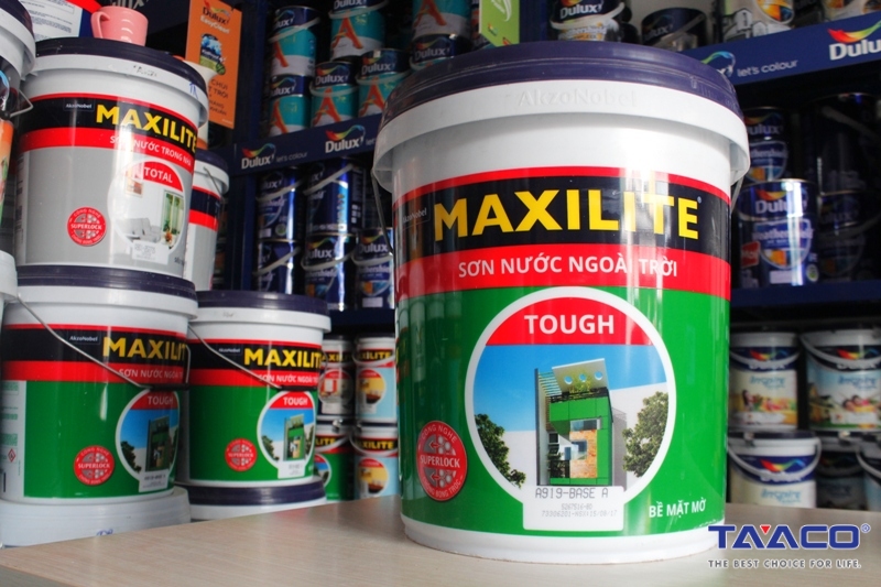 Sơn Maxilite 1 thùng sơn 18l sơn được bao nhiêu m2 tường?