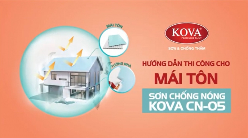 Hướng Dẫn Thi Công Sơn Chống Nóng Kova CN05
