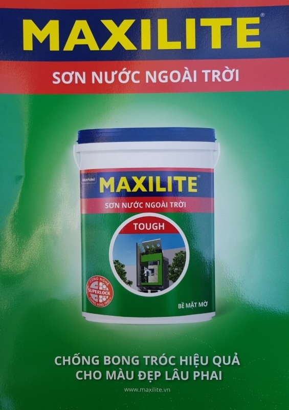 Bảng màu sơn maxilite ngoài trời