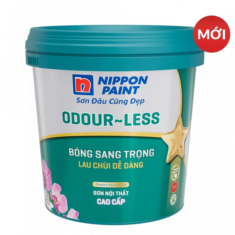 Sơn nội thất Nippon Odour-less Bóng Sang Trọng.