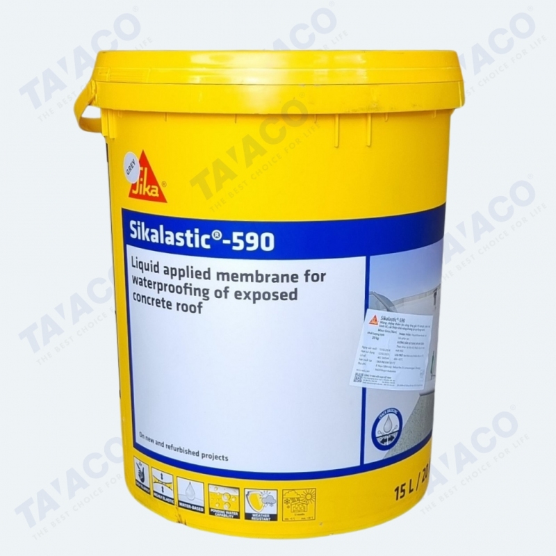 Chống Thấm Sikalastic 590 Tường và Sàn Gốc PU - Acrylic