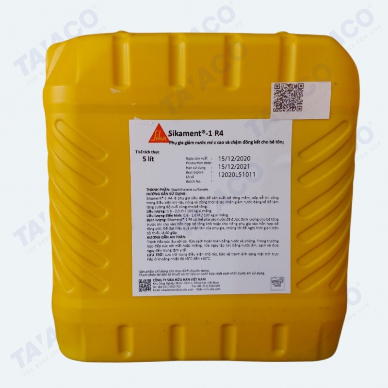 Phụ Gia Sikament R4 Chậm Đông Kết Cho Bê Tông