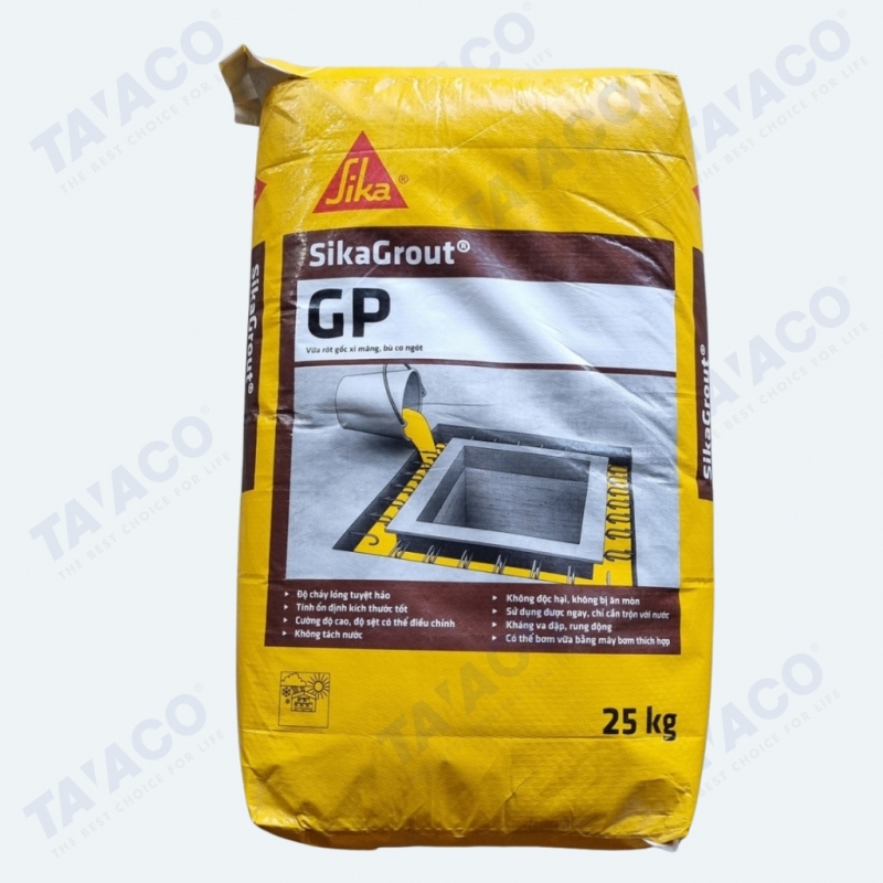 SikaGrout GP Vữa Rót Gốc Xi Măng Bù Co Ngót