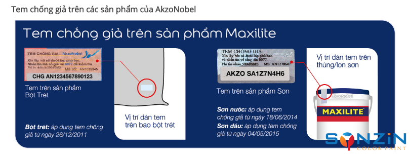 cách nhận biết sơn maxiltie giả