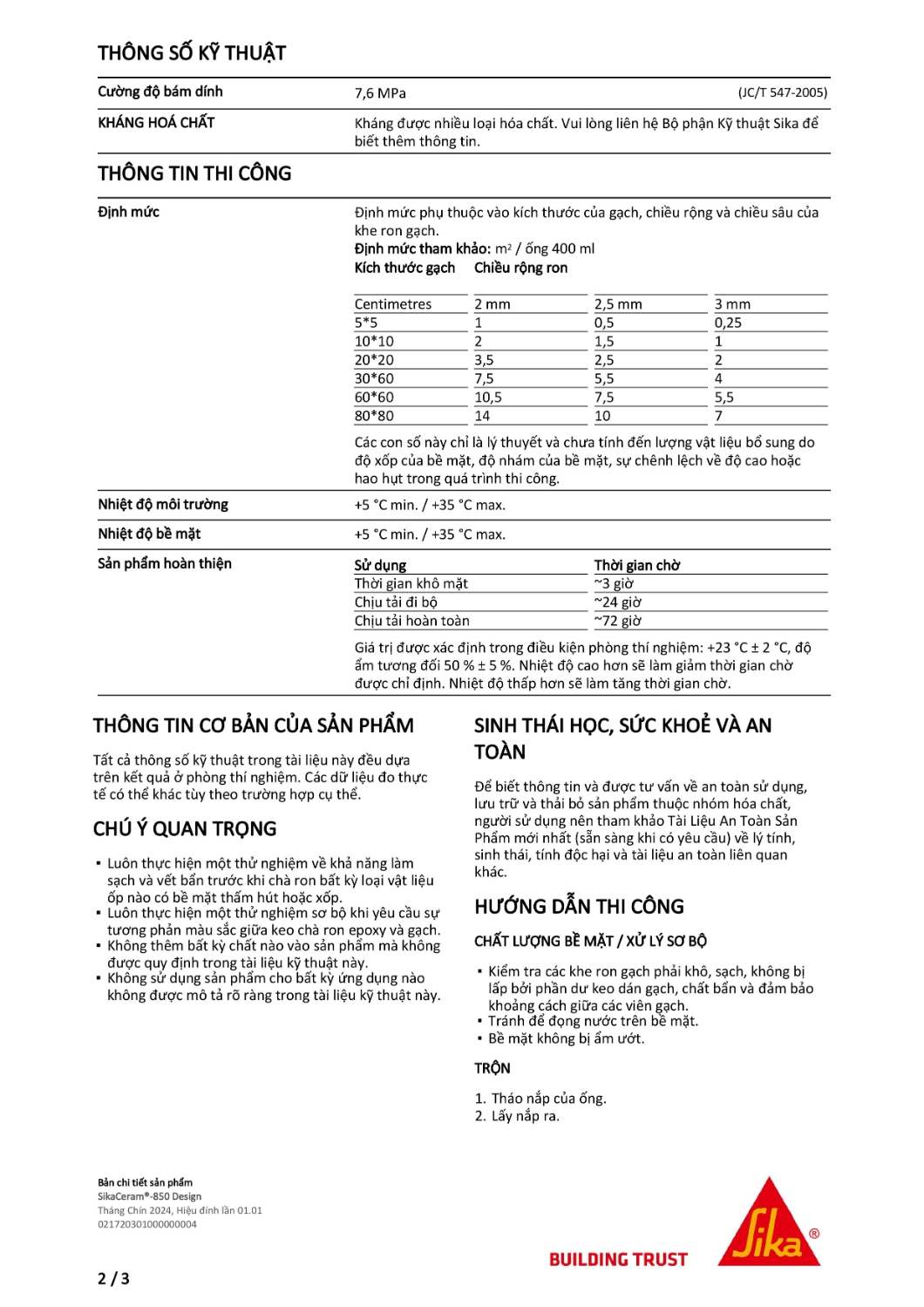 keo chit mach sikaceram 850