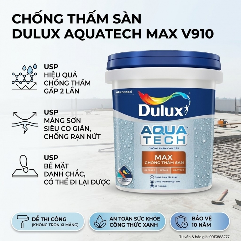 Chống Thấm Dulux Aquatech Max V910