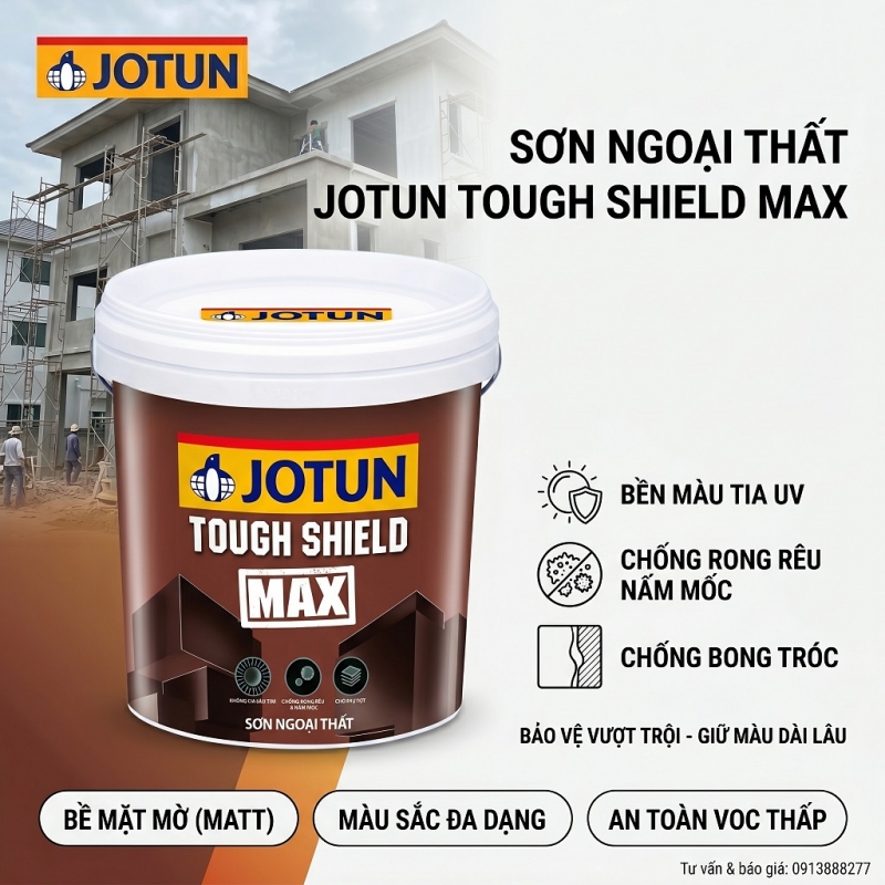 Sơn Jotun Ngoại Thất Tough Shield Max 17L