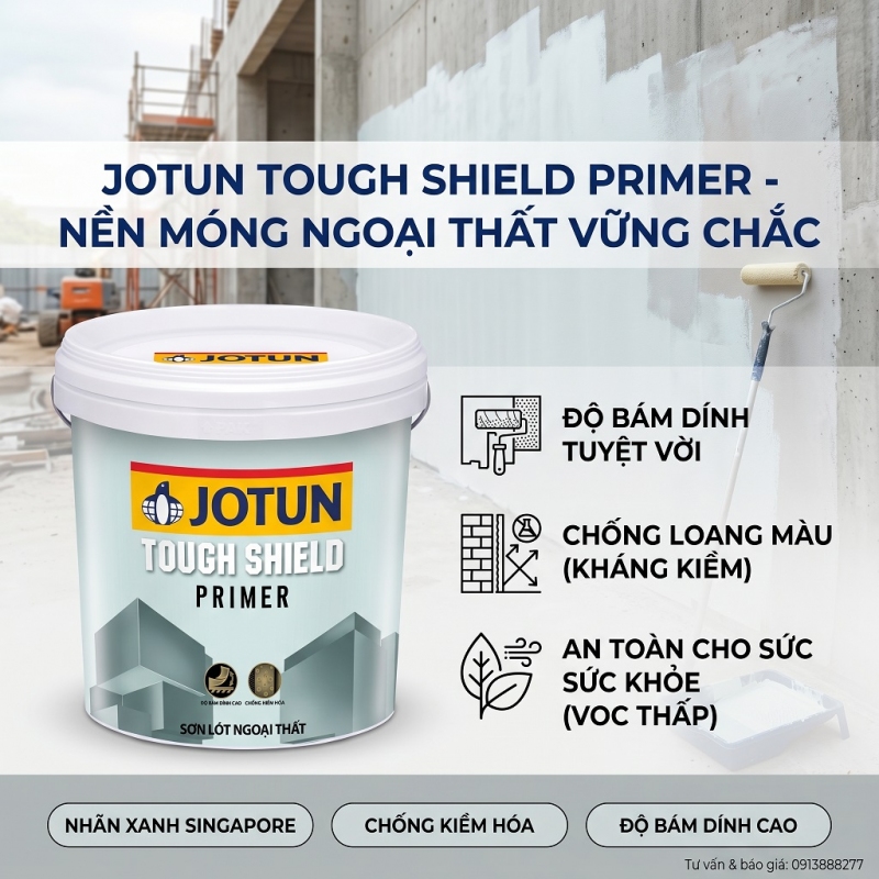 Sơn Lót Ngoại Thất Jotun Tough Shield Primer 17L
