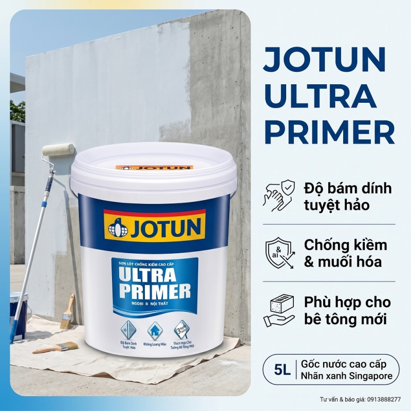 Sơn Lót Ngoại Thất Jotun Ultra Primer Siêu Cao Cấp 17L