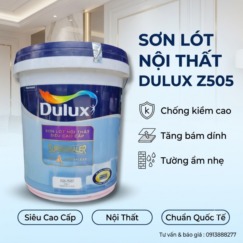 Sơn Lót Nội Thất Siêu Cao Cấp Dulux Supersealer Z505