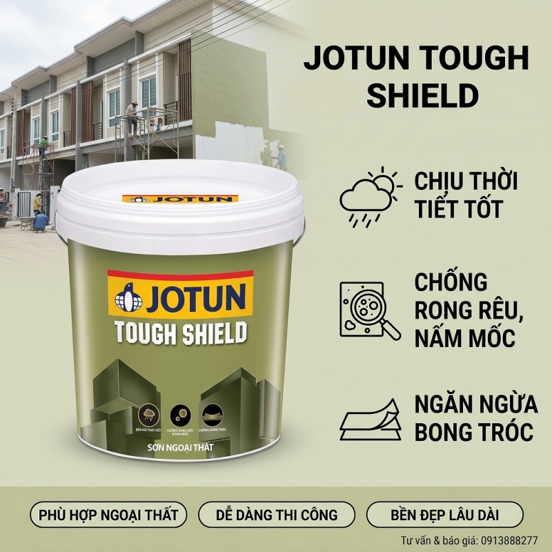 Sơn Ngoại Thất Jotun Tough Shield Thùng 17L