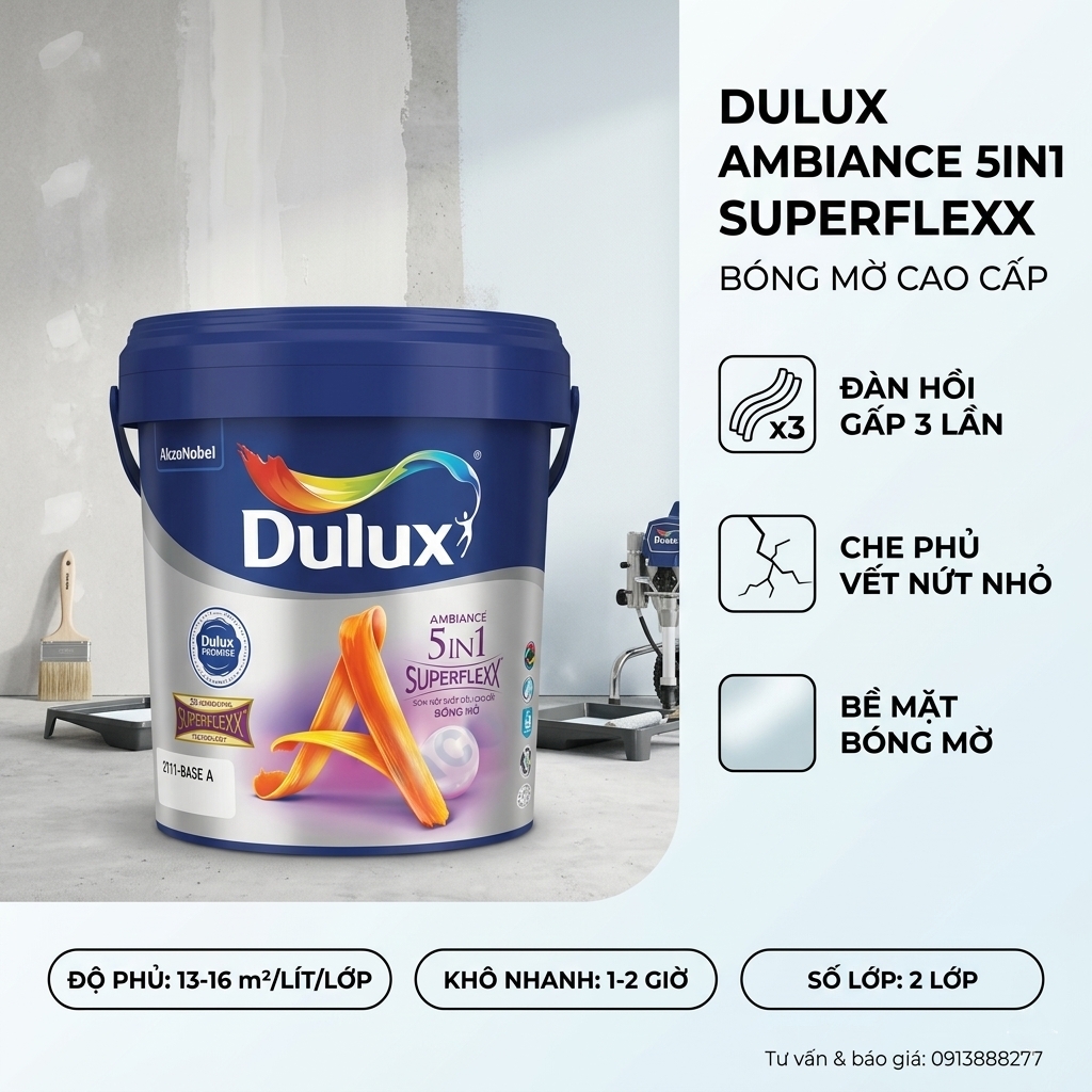 son noi that dulux ambiance 5in1 superflexx z611 bong mo 5l